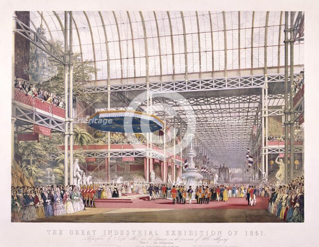 Great Exhibition, Crystal Palace, Hyde Park, London, 1851. Artist: Dickinson Brothers