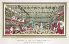 Great Exhibition, Crystal Palace, Hyde Park, London, 1851