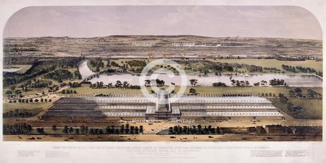 Great Exhibition, Hyde Park, London, 1851. Artist: Charles Burton