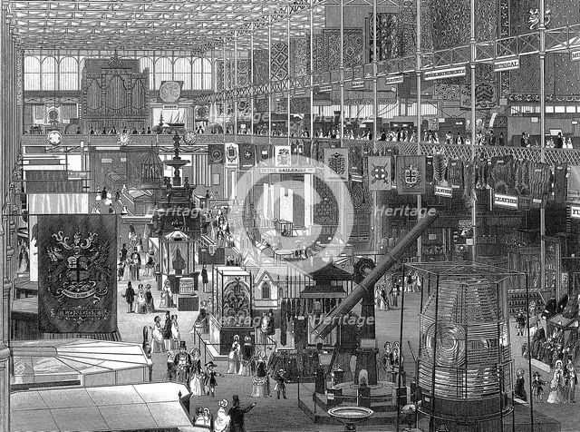 Great Exhibition in the Crystal Palace, Hyde Park, London, 1851. Creator: Unknown.