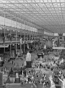 Great Exhibition in the Crystal Palace, Hyde Park, London, 1851. Creator: Unknown