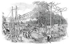 Great Exhibition of 1851 - Progress of the Building in Hyde Park, 1850. Creator: Unknown