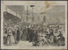 Great Fair Given at the City Assembly Rooms, New York, December, 1861..., 1861. Creator: Winslow Homer (American, 1836-1910)