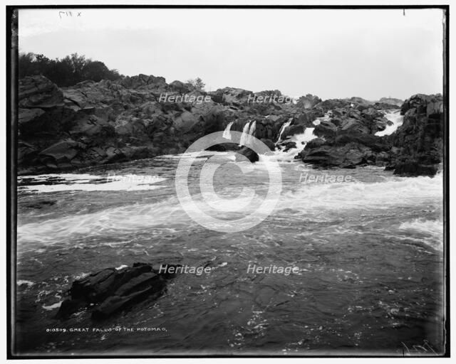 Great Falls of the Potomac, between 1890 and 1901. Creator: Unknown.