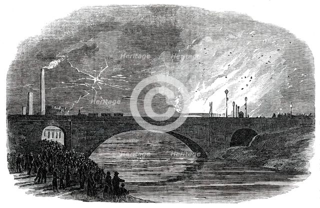 Great Fire at Bristol, 1850. Creator: Unknown.