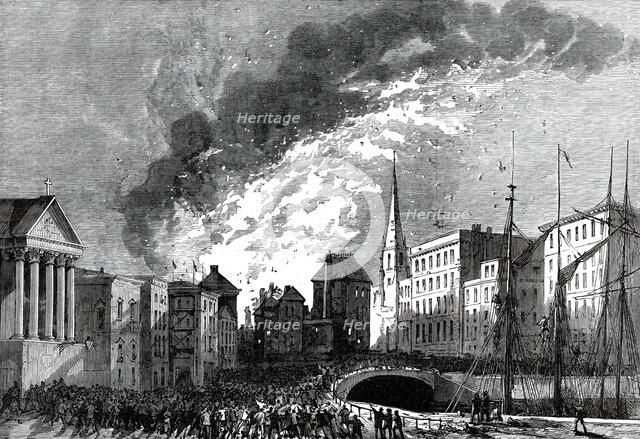 Great Fire at Bristol, 1876. Creator: Unknown.