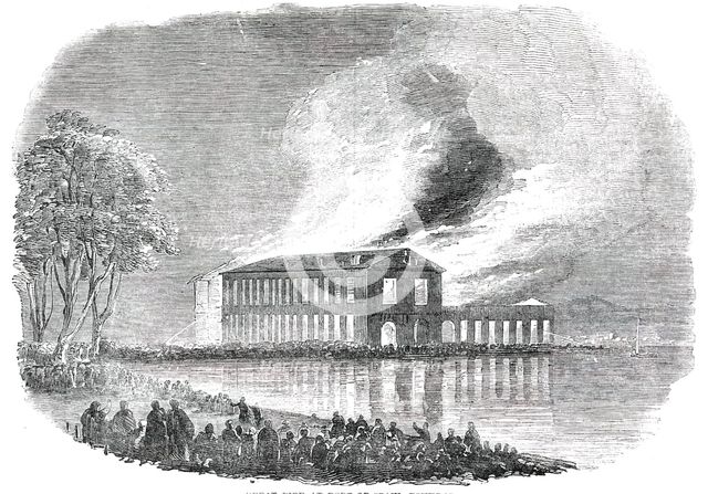 Great Fire at Port-of-Spain, Trinidad, 1850. Creator: Unknown.
