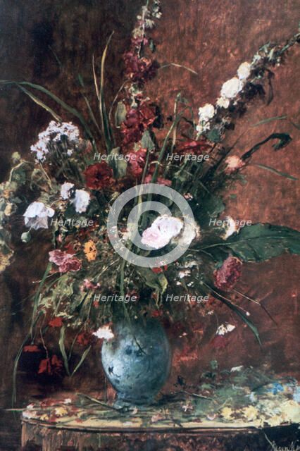 'Great Flower Still Life', 1881. Artist: Mihaly Munkacsy