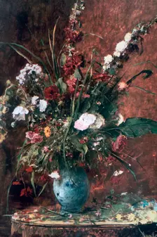Great Flower Still Life 1881. Artist: Mihaly Munkacsy