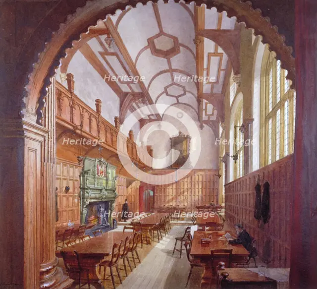 Great Hall, Charterhouse, London, 1885. Artist: John Crowther