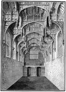 Great Hall, Hampton Court Palace, London, 1893. Creator: Unknown