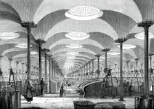 Great hall in Messrs Marshall's flax mill, Leeds, c1880