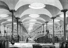 Great hall in Messrs Marshall's flax mill, Leeds, c1880