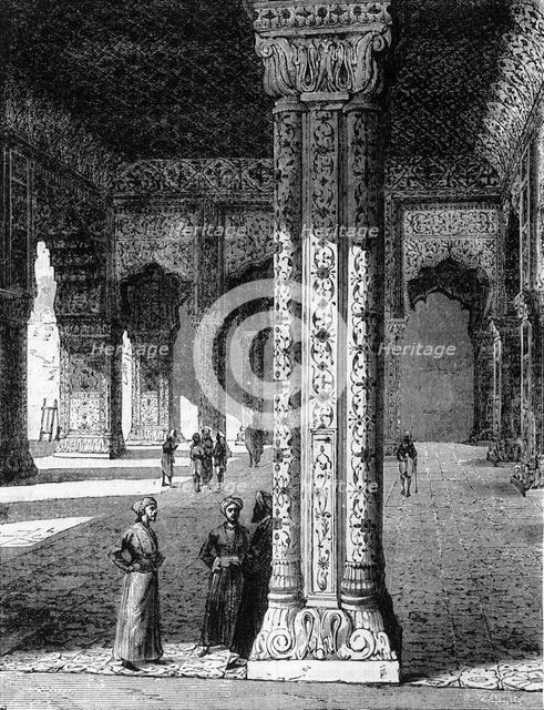 'Great Hall of the Dewan Khâs in the Palace of Delhi', c1891. Creator: James Grant.