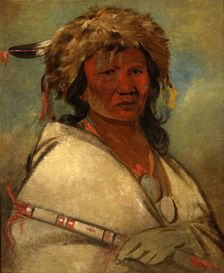 Great Hero, a chief, 1845. Creator: George Catlin
