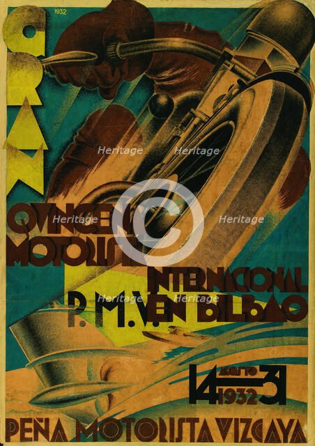 Great International Motor Fortnight in Bilbao, 1932. Creator: Lasheras, Luis (1896-1948).