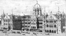'Great Indian Peninsular Railway Victoria Terminus and Administrative Offices Bombay, recently comp Creator: Unknown