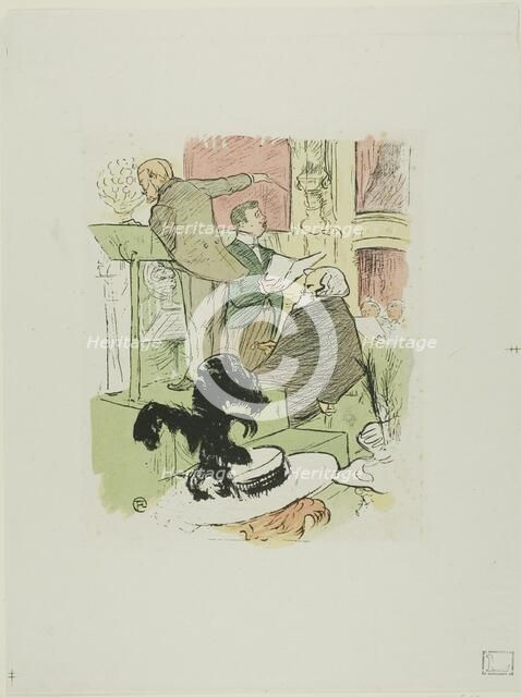 Great Opera Concerts: Ambroise Thomas Attending a Rehearsal of Françoise de Rimini...Feb 8, 1896. Creator: Unknown.