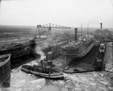 Great Lakes Engineering Works, Ecorse, Mich., (1906?). Creator: Unknown