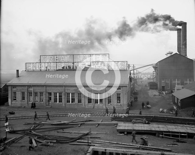 Great Lakes Engineering Works, Ecorse, Mich., (1906?). Creator: Unknown.