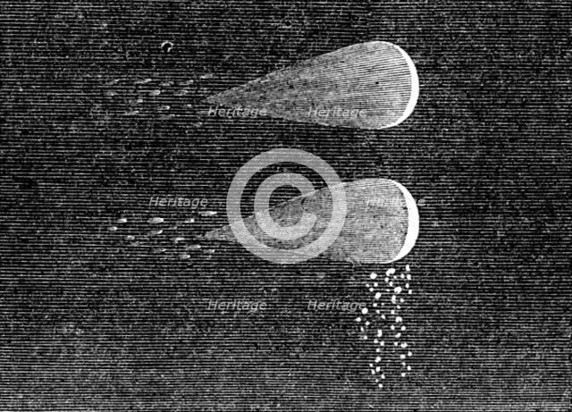 Great Meteor on Nov. 27. - the Meteor and sparks as seen by Mr. Lowe, 1862. Creator: Unknown.