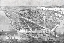 Great Meeting of the Royal Agricultural Society of England, the Town and Port of Southampton, 1844. Creator: Unknown