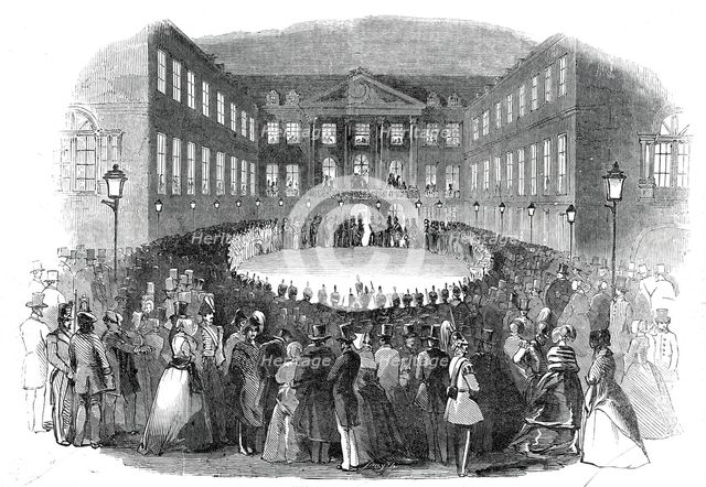 Great Military Concert at Bruhl, 1845. Creator: Unknown.