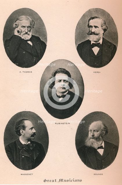 'Great Musicians - Plate I.', 1895. Artist: Unknown.