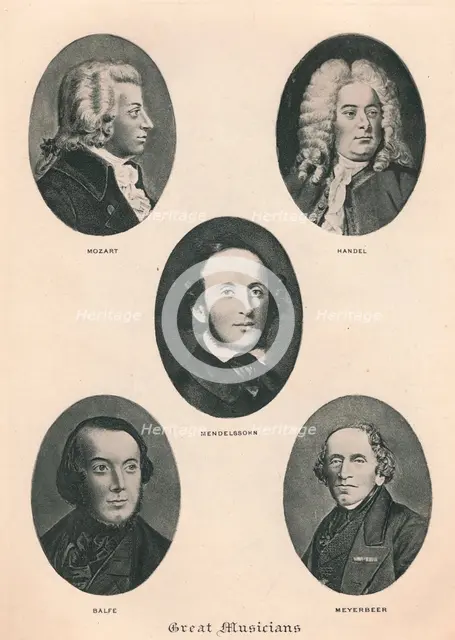 'Great Musicians - Plate IV.', 1895. Artist: Unknown.