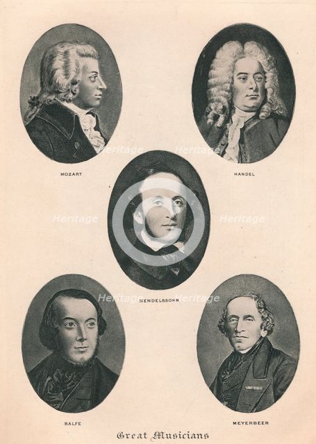 'Great Musicians - Plate IV.', 1895. Artist: Unknown.