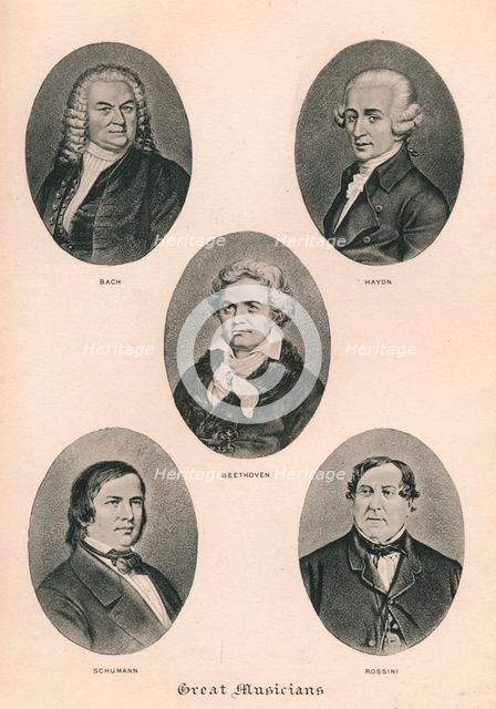 'Great Musicians - Plate III.', 1895. Artist: Unknown.