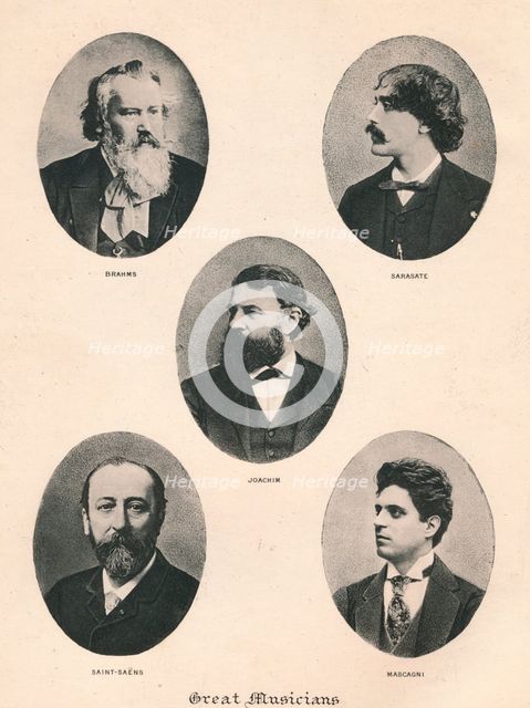 'Great Musicians - Plate VII.', 1895. Artist: Unknown.
