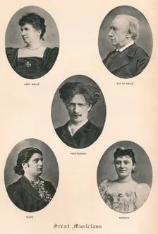 Great Musicians - Plate X. c1880, (1895). Artist: F Jenkins Heliog