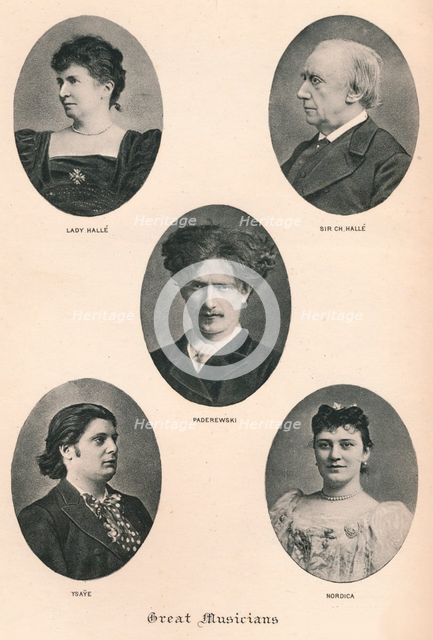 'Great Musicians - Plate X.', c1880, (1895). Artist: F Jenkins Heliog.