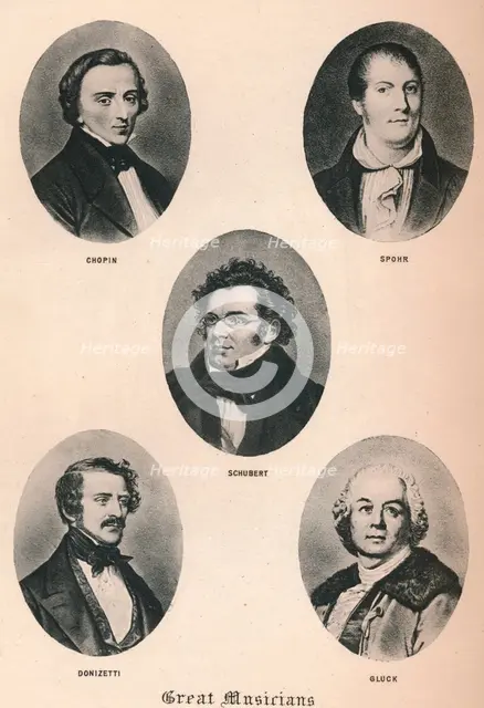 'Great Musicians - Plate XIII.', 1895. Artist: Unknown.