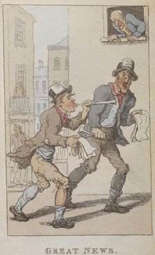 Great news 1820. Creator: Thomas Rowlandson