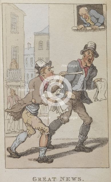 'Great news', 1820. Creator: Thomas Rowlandson.