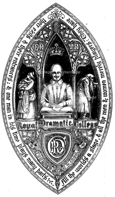 Great Seal for the Royal Dramatic College, 1858. Creator: Unknown.