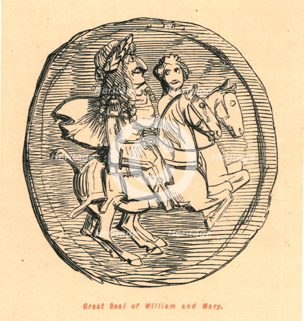 'Great Seal of William and Mary', 1897.  Creator: John Leech.