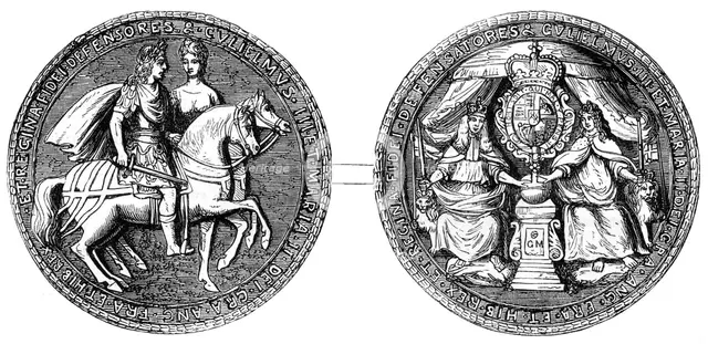 Great Seal of William and Mary, 19th century. Artist: Unknown
