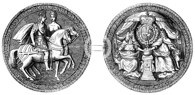 Great Seal of William and Mary, 19th century. Artist: Unknown