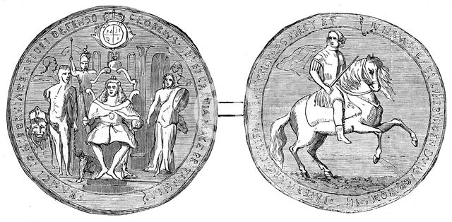 Great Seal of George II, mid 18th century, (19th century). Artist: Unknown