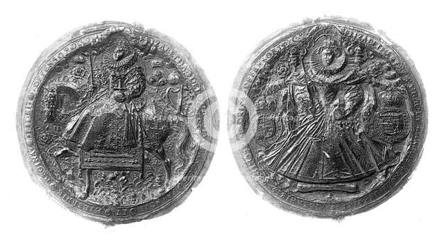 Great Seal of Queen Elizabeth I, 16th century, (1896). Artist: Unknown
