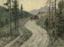 Great Siberian Road in the Krugobaikal Mountains, 1904. Creator: Boris Vasilievich Smirnov