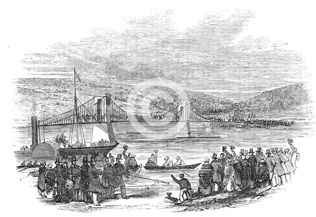 Great Skiff Race, at Newcastle-upon-Tyne, 1844. Creator: Unknown.