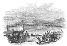 Great Skiff Race, at Newcastle-upon-Tyne, 1844. Creator: Unknown