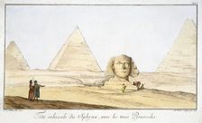 Great Sphinx and Three Pyramids 18th century. Artist: Tuscher Hafniae