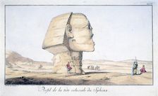 Great Sphinx Head in Profile 18th century. Artist: Tuscher Hafniae