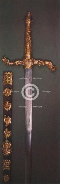 'Great Sword of State with scabbard', 1953. Artist: Unknown.