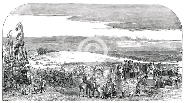 Great Protectionist Meeting on Barham Downs, 1850. Creator: Unknown.